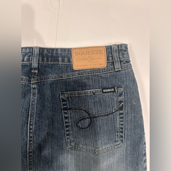 Vintage Y2K Squeeze Jeans Denim Mini Skirt Juniors 11 - Picture 6 of 8